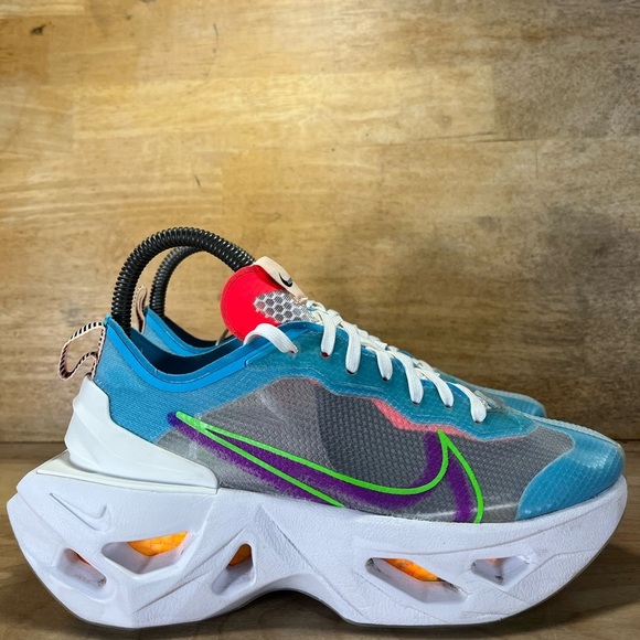 Nike ZoomX Vista Grind Womens Size 6 Shoes Sneakers Green Strike Vivid Purple - Picture 1 of 12